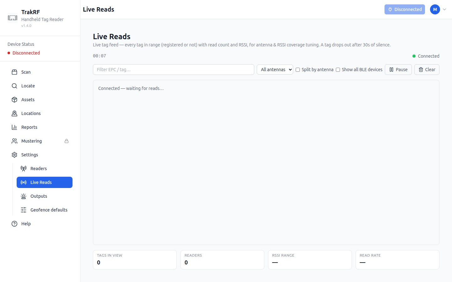 Live Reads desktop screenshot